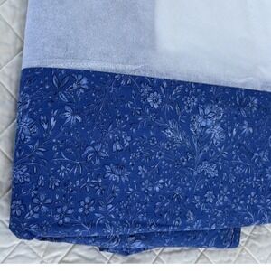 Laura Ashley Charlotte Bedskirt Blue Wildflowers 14" Drop Full Size